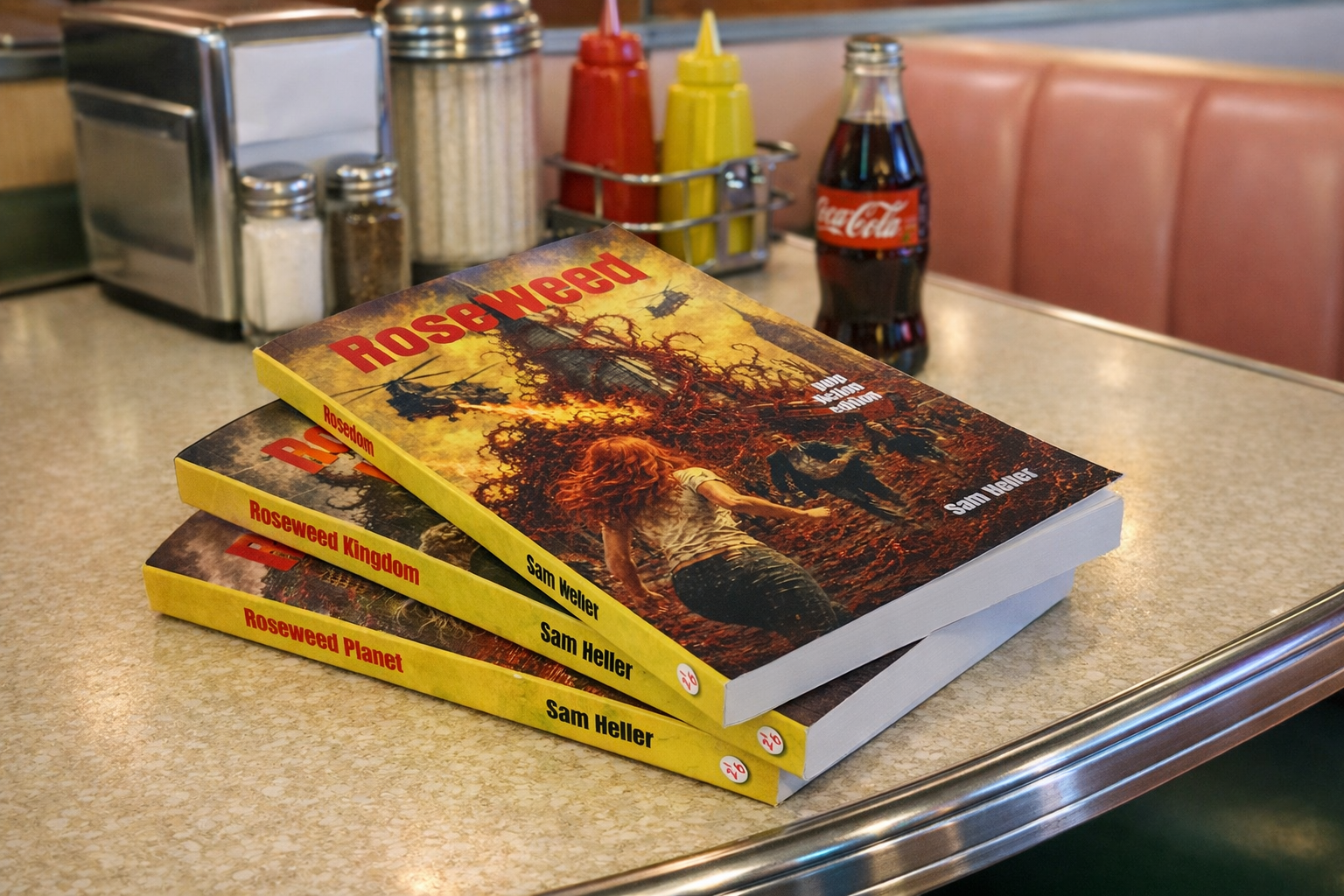Roseweed trilogy, pulp fiction editions
