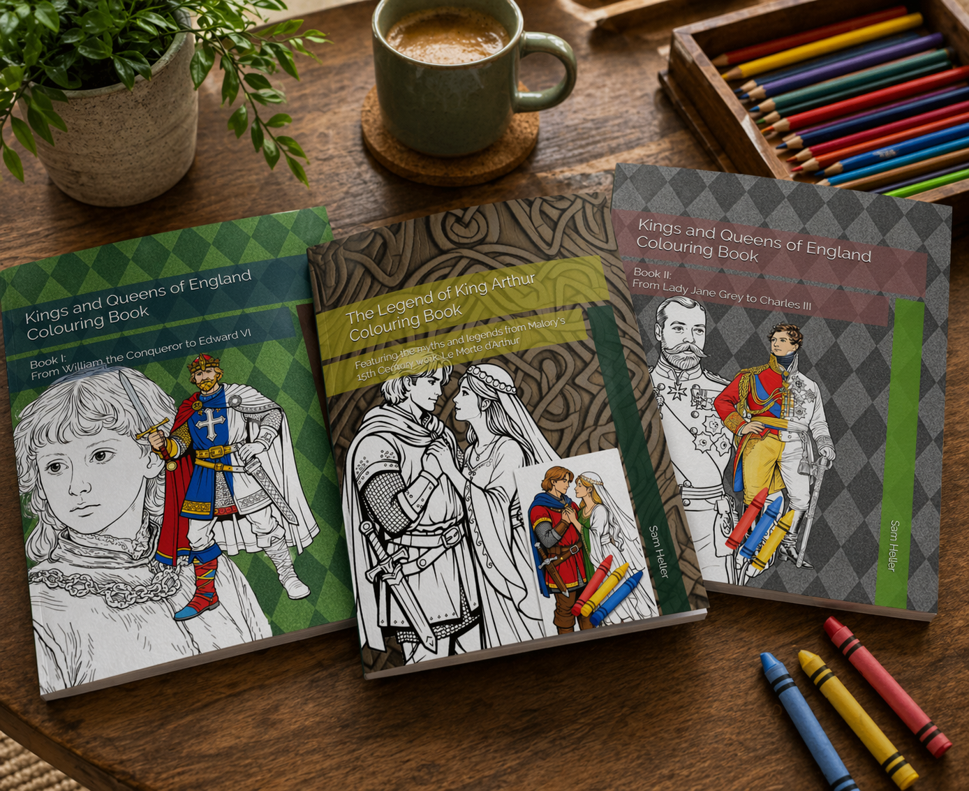 Heller's educational colouring books