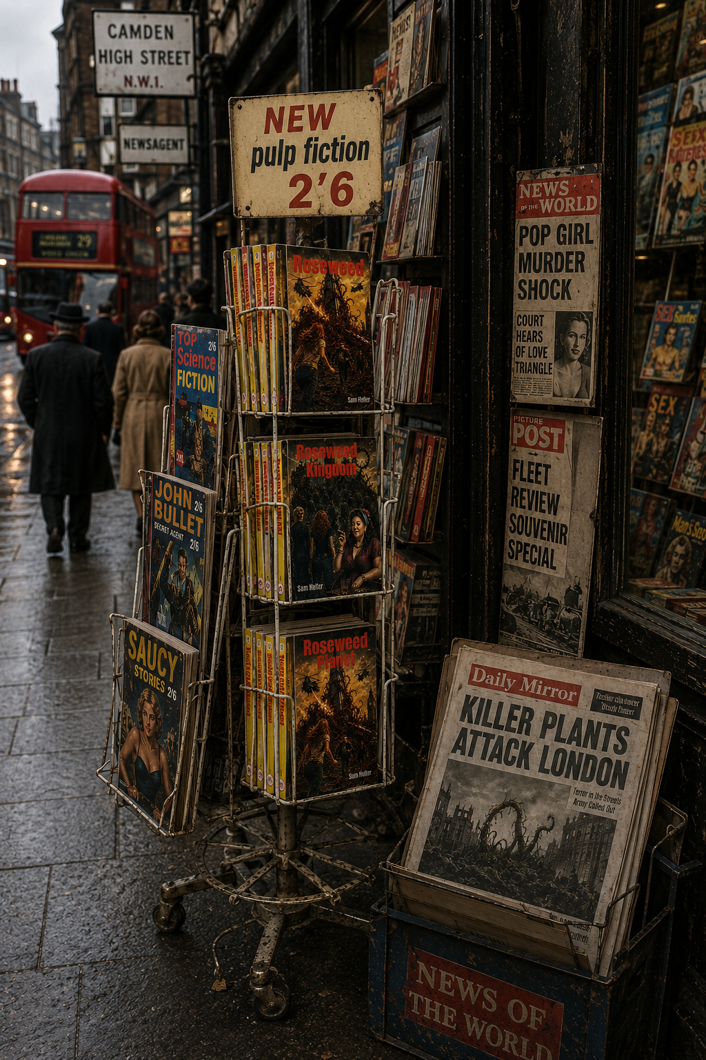 Roseweed trilogy, pulp fiction editions